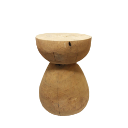 Stolik Stołek okrągły Donica pełne drewno TEAK 44cm